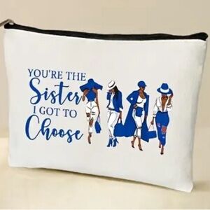 New: Zeta Phi Beta zip pouch